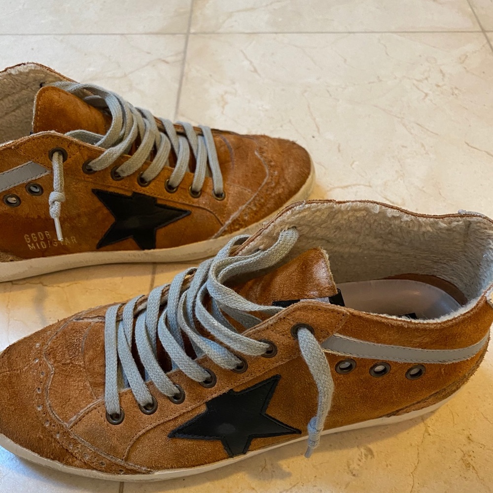 GOLDEN GOOSE, MID STAR SUEDE SNEAKERS
